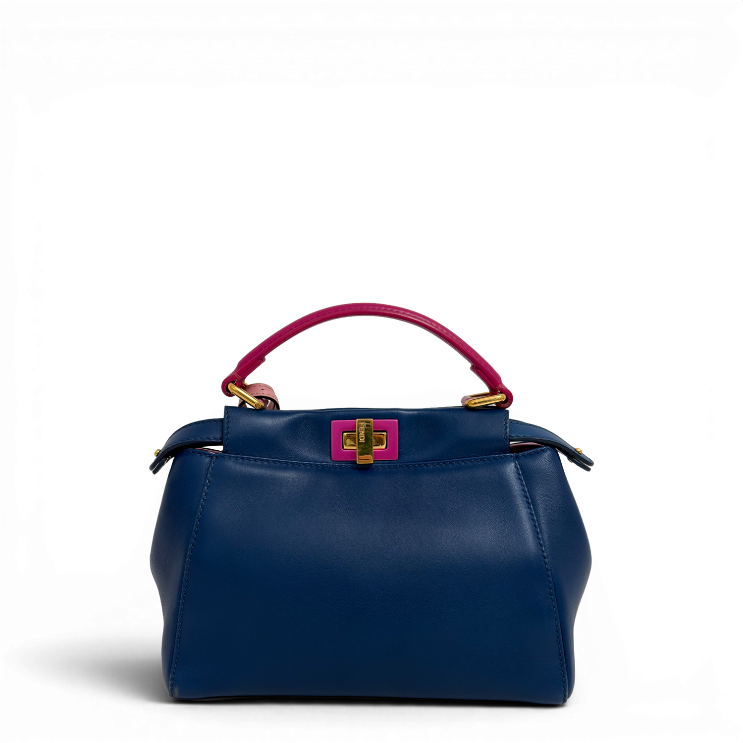 Peekaboo Leather handbag Navy