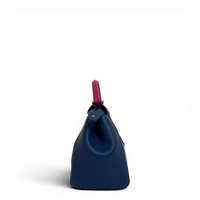 Peekaboo Leather handbag Navy