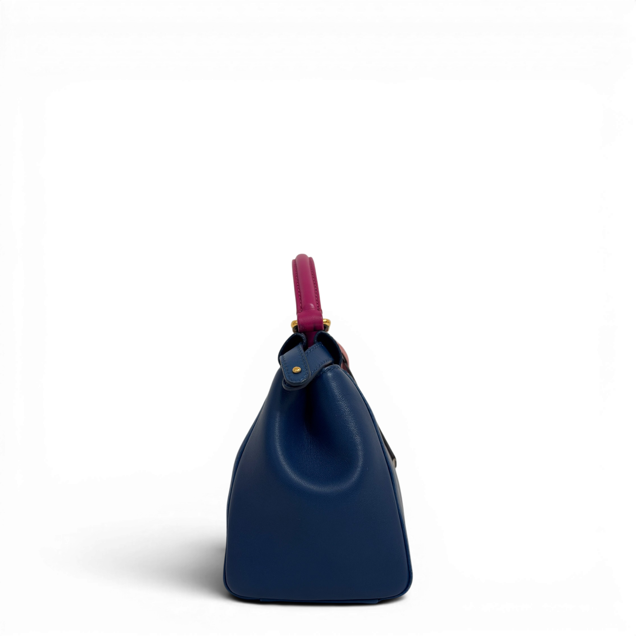 Peekaboo Leather handbag Navy
