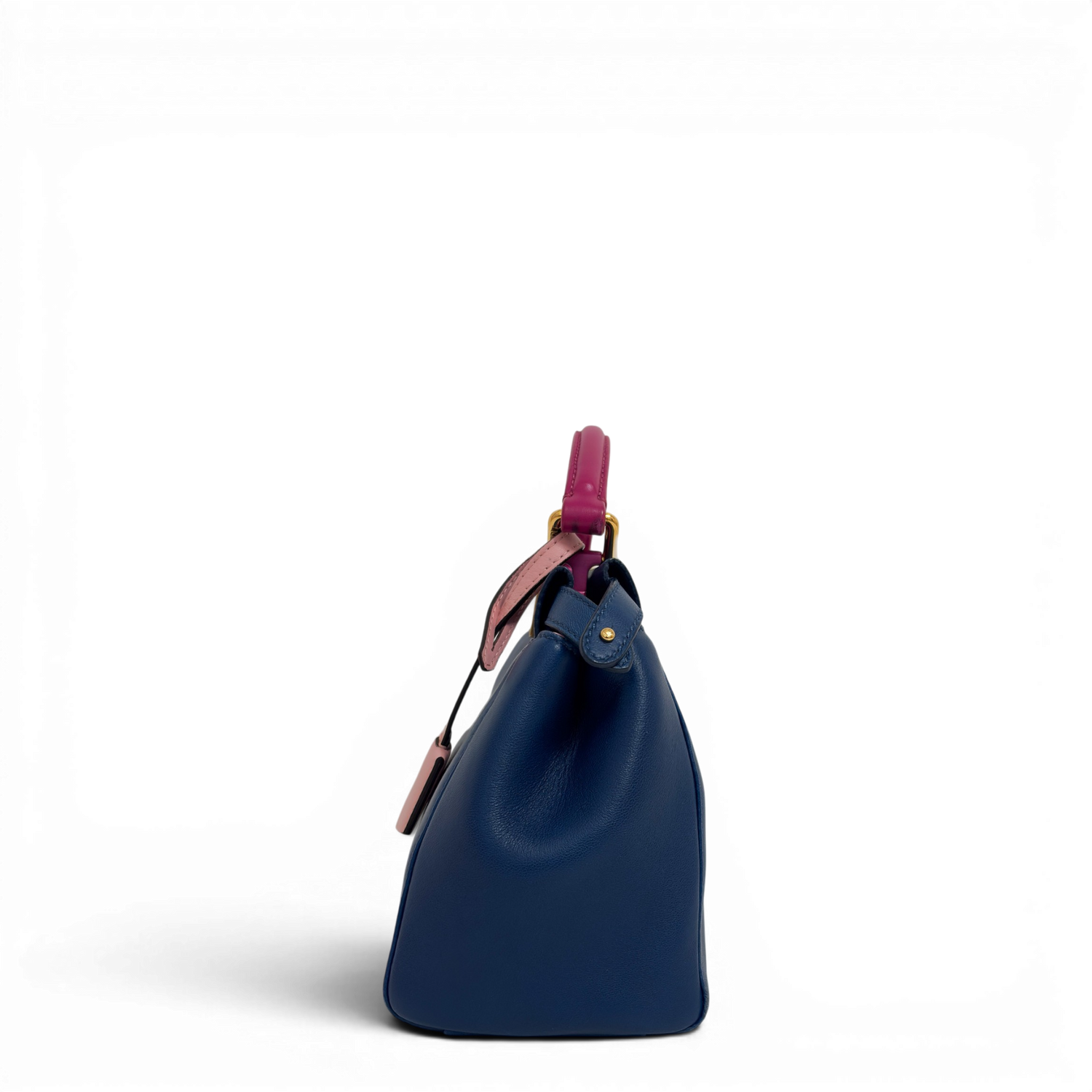 Peekaboo Leather handbag Navy