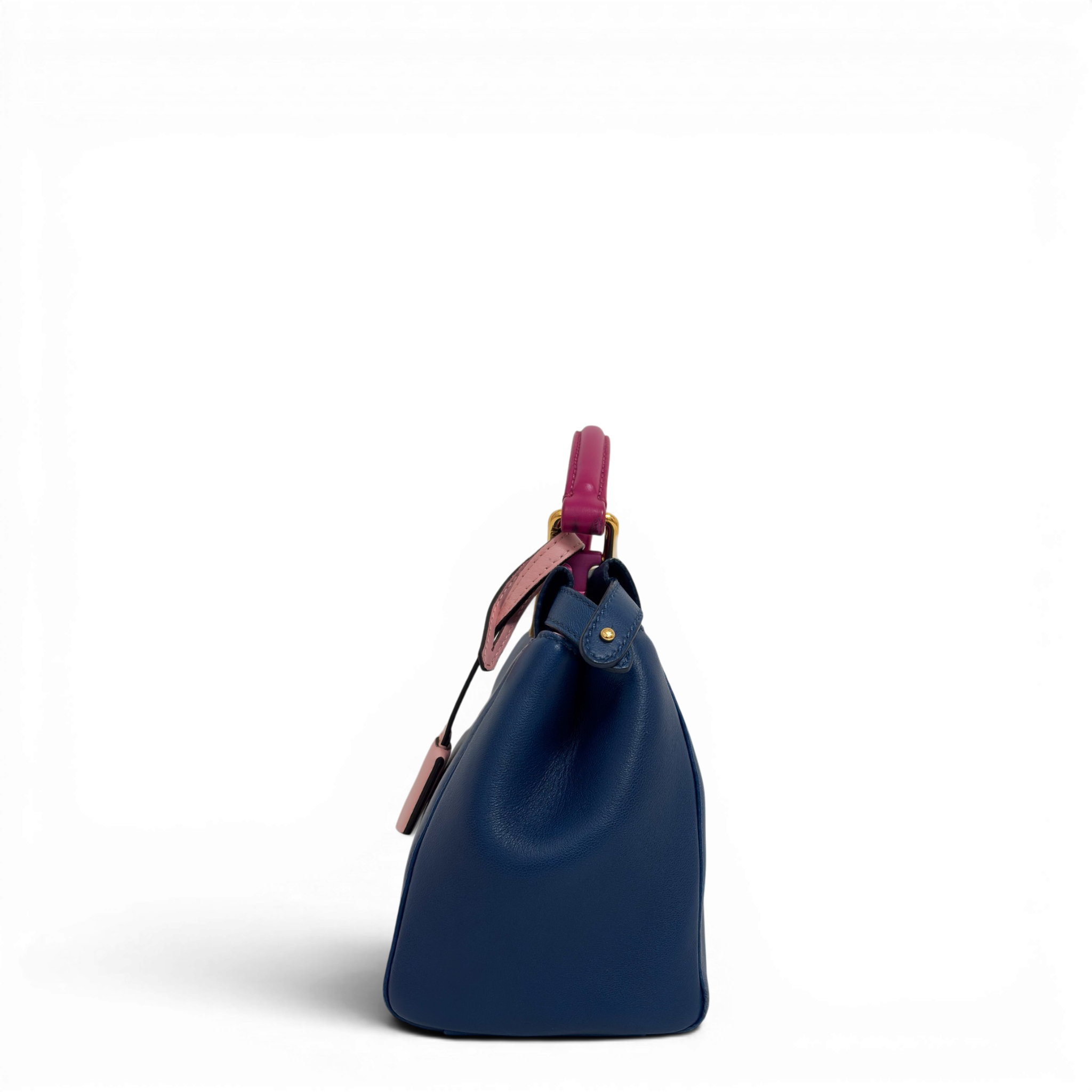 Peekaboo Leather handbag Navy