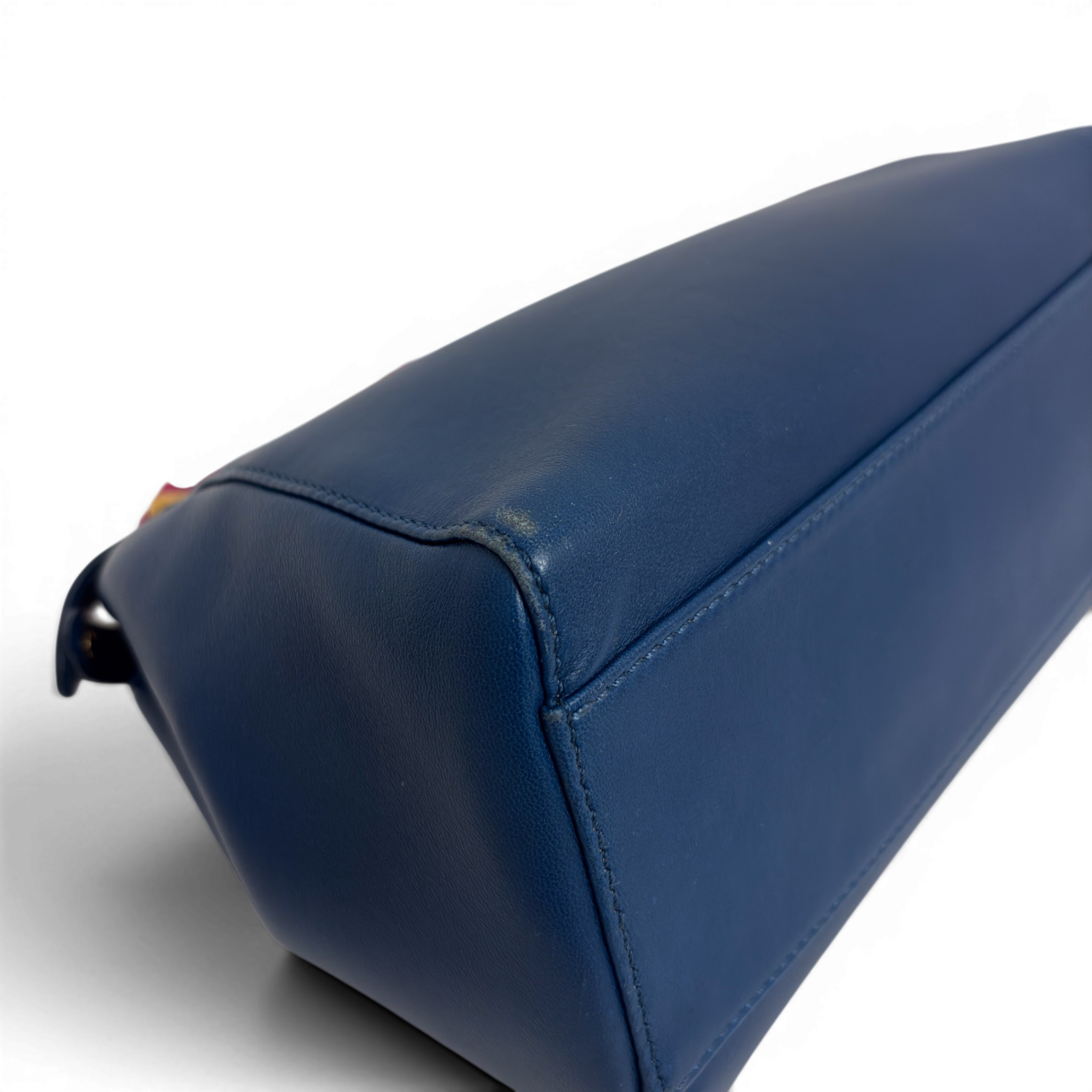 Peekaboo Leather handbag Navy