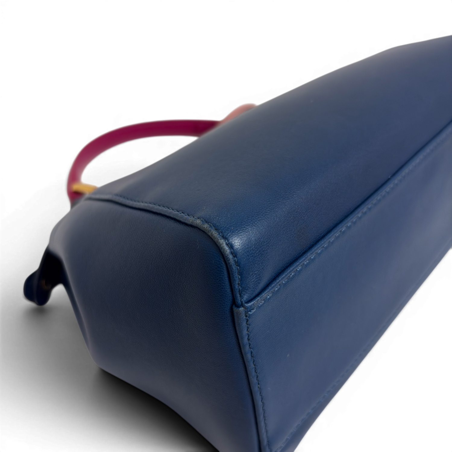Peekaboo Leather handbag Navy