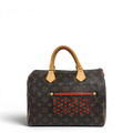 Monogram Perforated Speedy 30 Orange