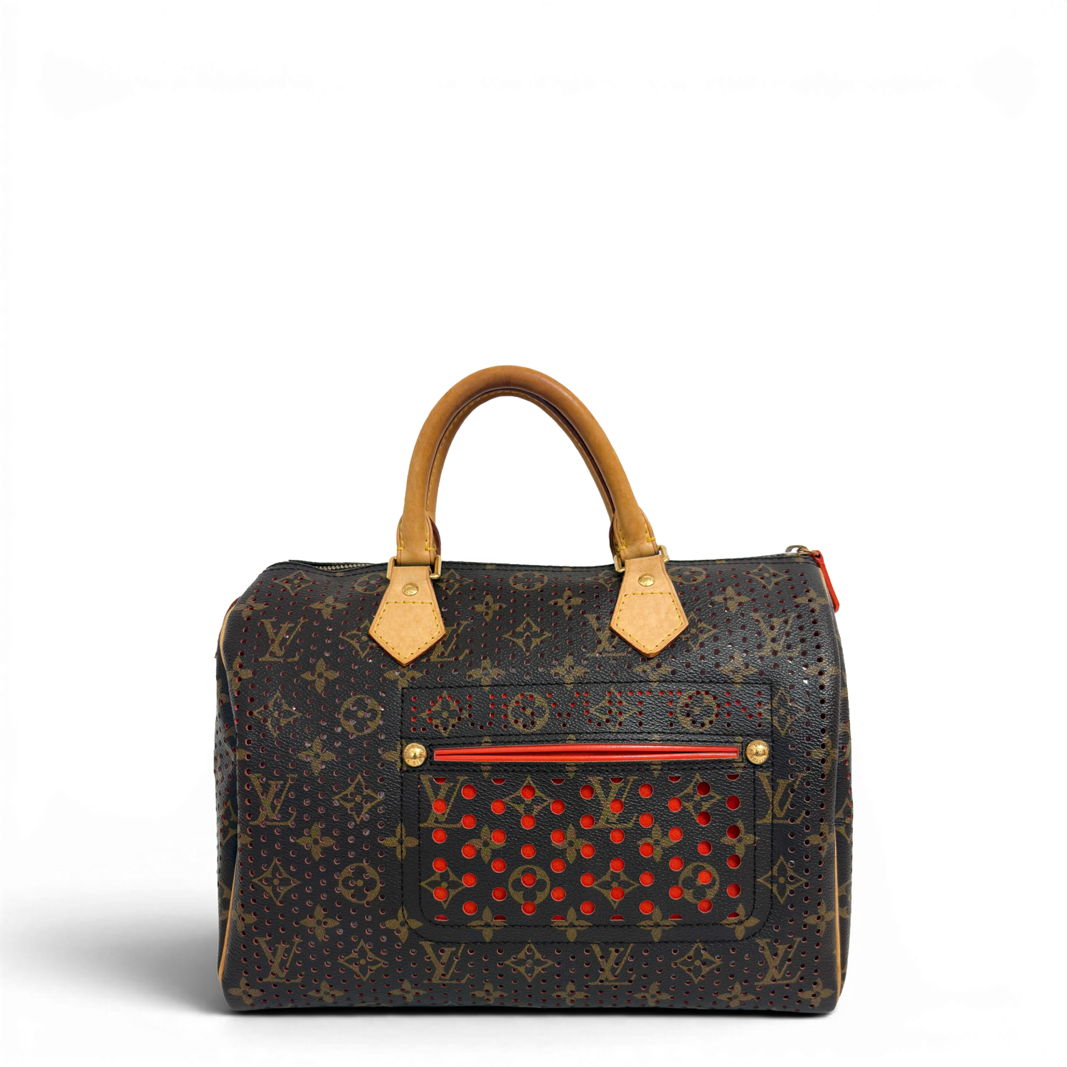 Monogram Perforated Speedy 30 Orange