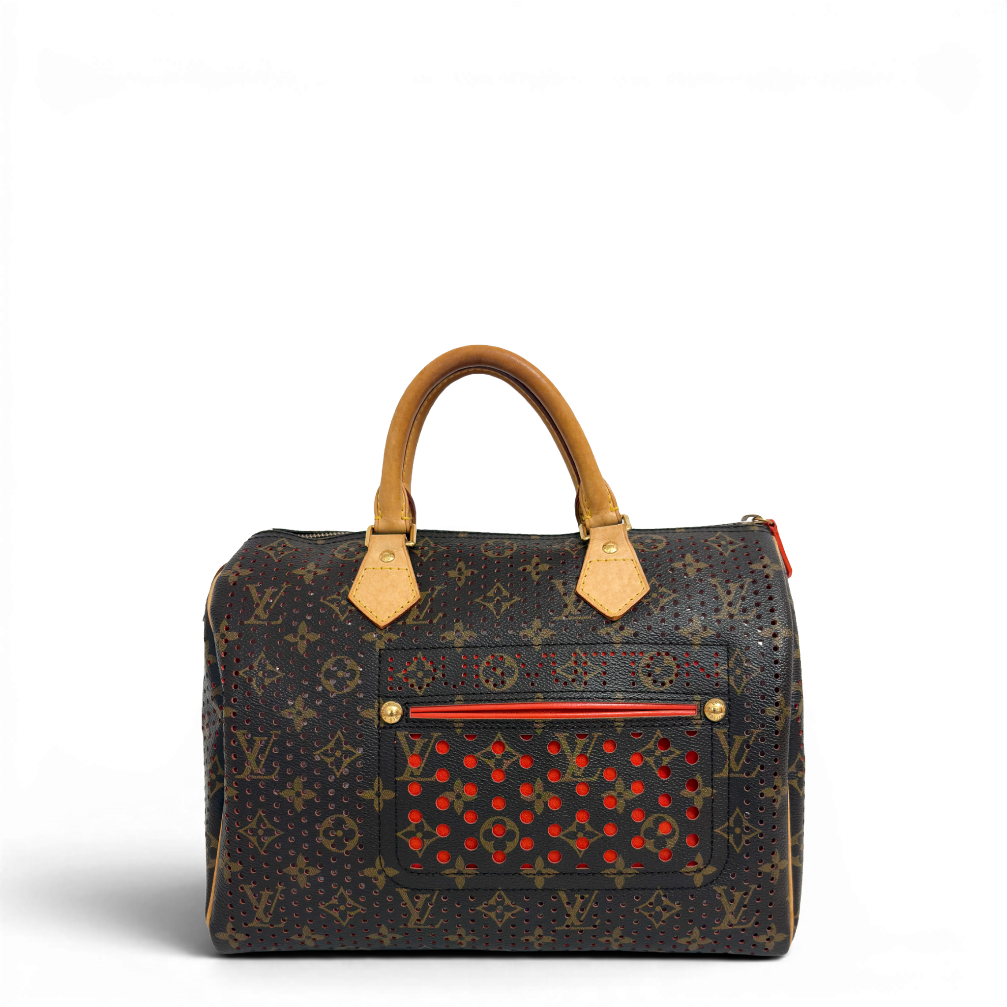 Monogram Perforated Speedy 30 Orange
