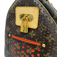 Monogram Perforated Speedy 30 Orange