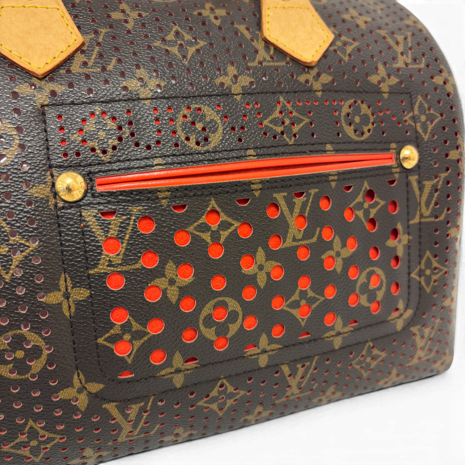 Monogram Perforated Speedy 30 Orange