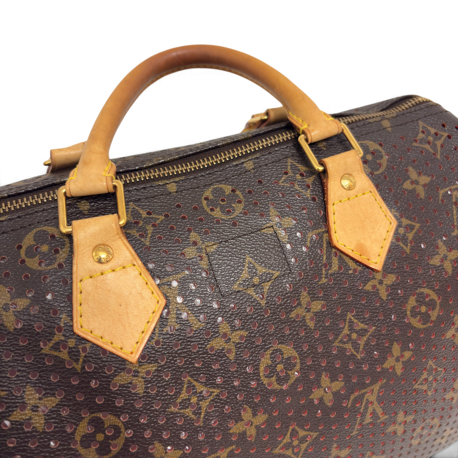 Monogram Perforated Speedy 30 Orange