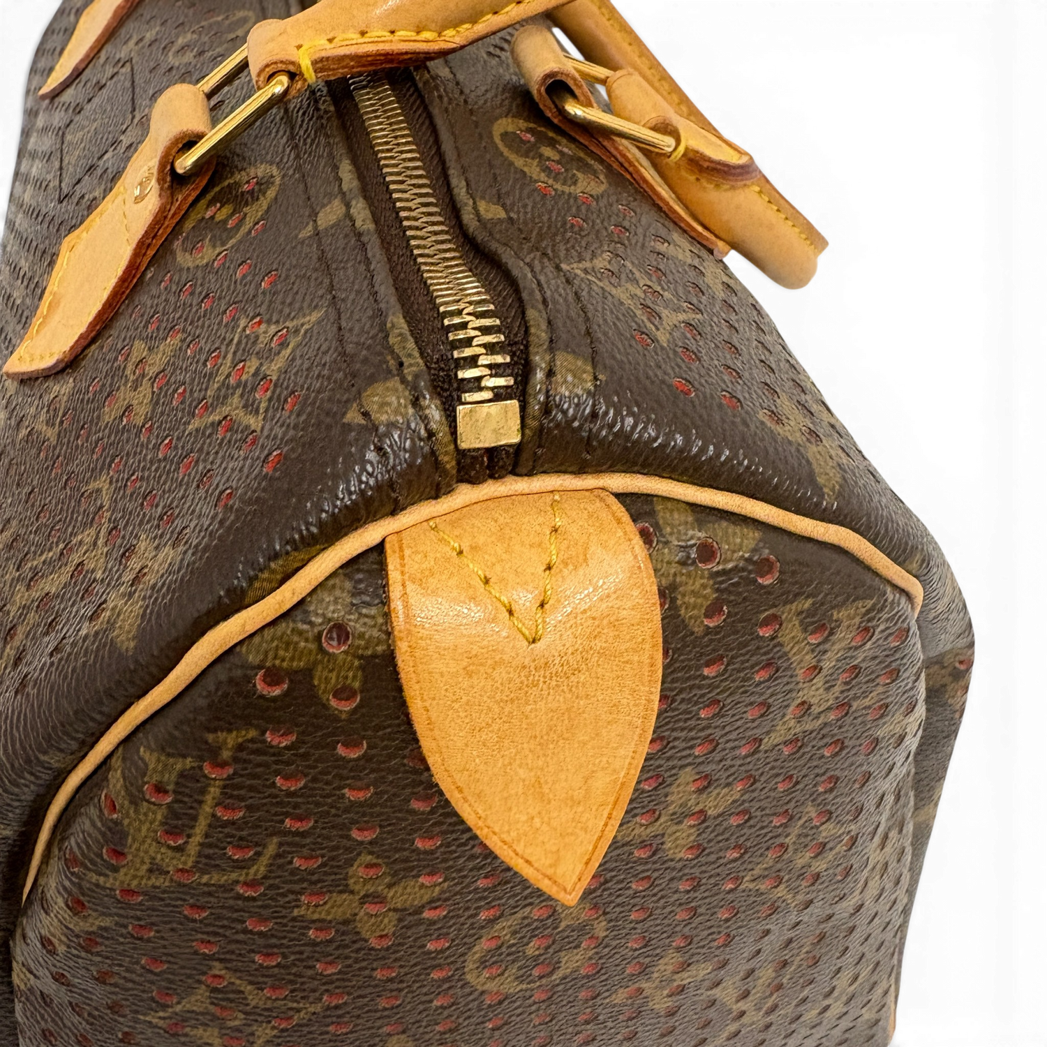 Monogram Perforated Speedy 30 Orange