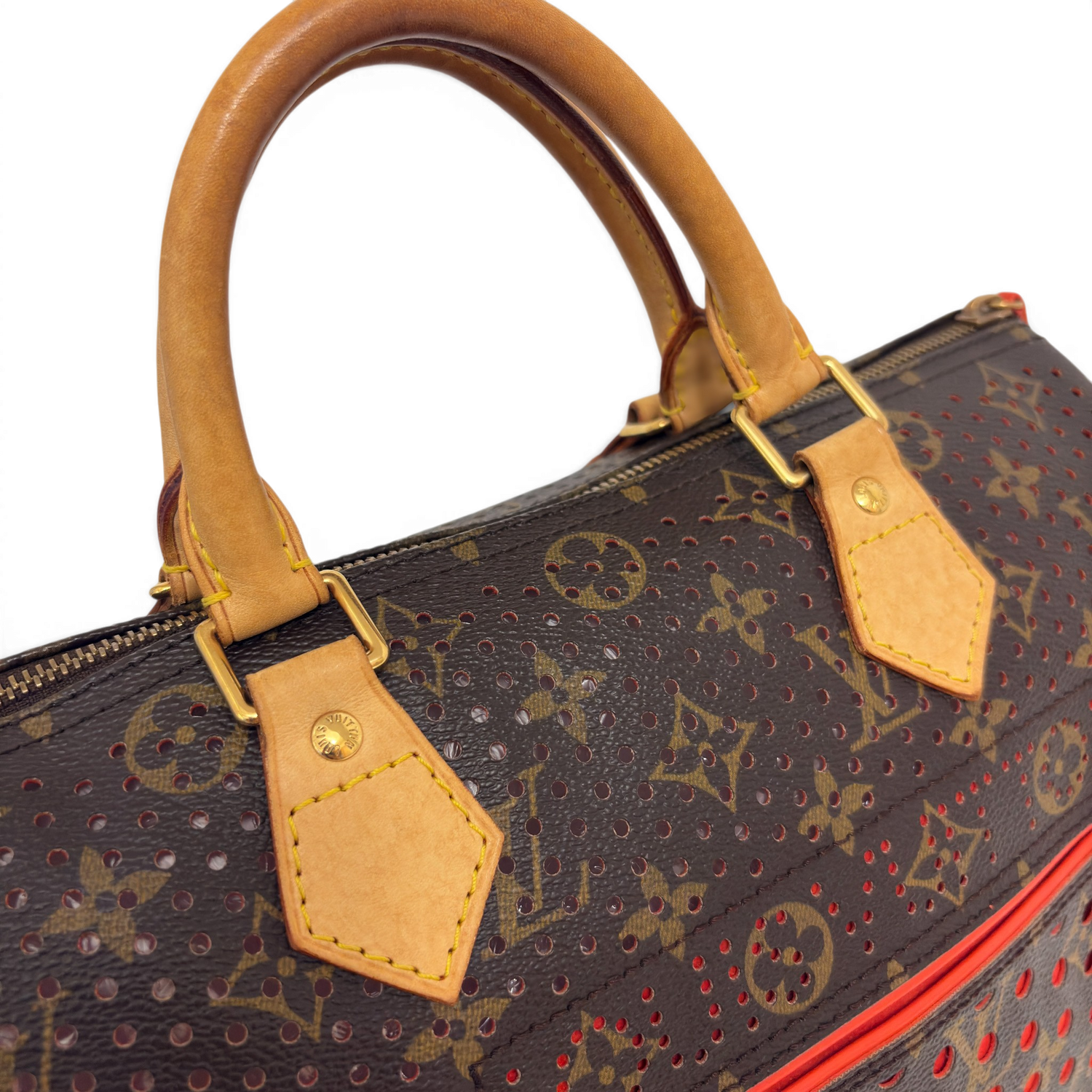 Monogram Perforated Speedy 30 Orange