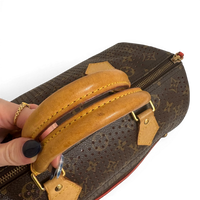 Monogram Perforated Speedy 30 Orange