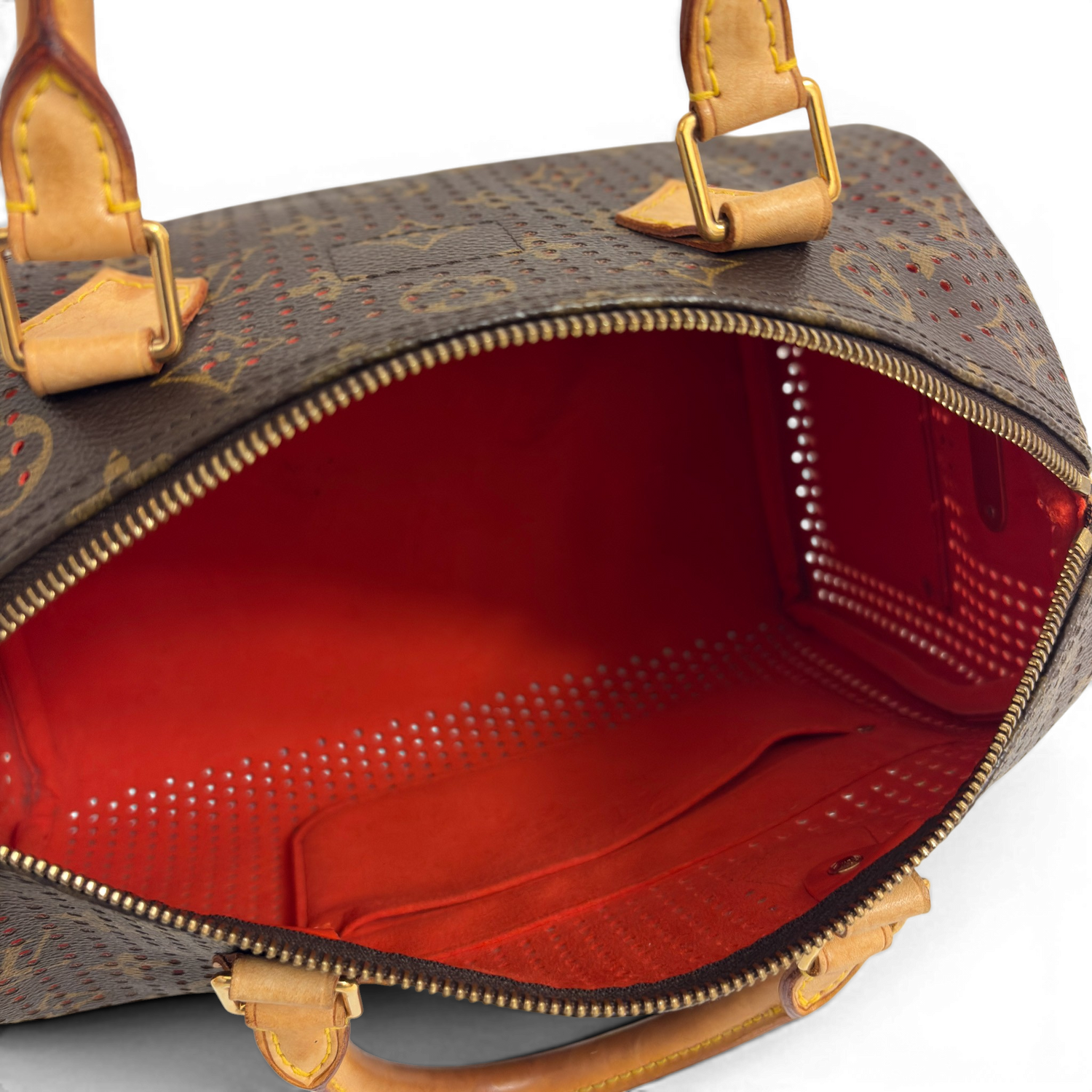 Monogram Perforated Speedy 30 Orange