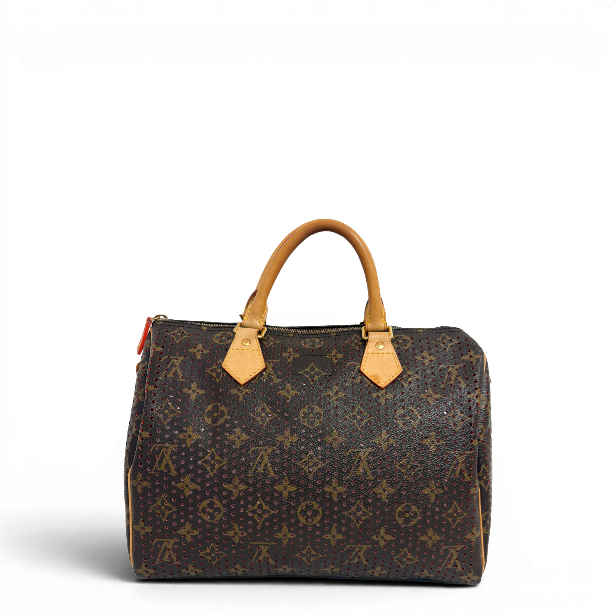 Monogram Perforated Speedy 30 Orange