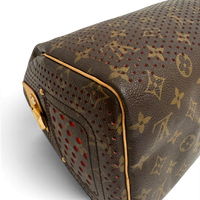 Monogram Perforated Speedy 30 Orange