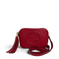 Pebbled Calfskin Small Soho Disco Bag Tabasco Red
