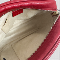 Pebbled Calfskin Small Soho Disco Bag Tabasco Red