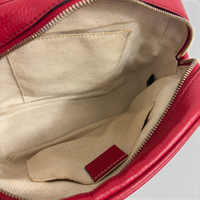 Pebbled Calfskin Small Soho Disco Bag Tabasco Red