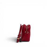Pebbled Calfskin Small Soho Disco Bag Tabasco Red