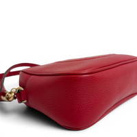 Pebbled Calfskin Small Soho Disco Bag Tabasco Red