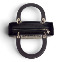 Lady Dior Medium Cannage Studs Hand Bag Balck