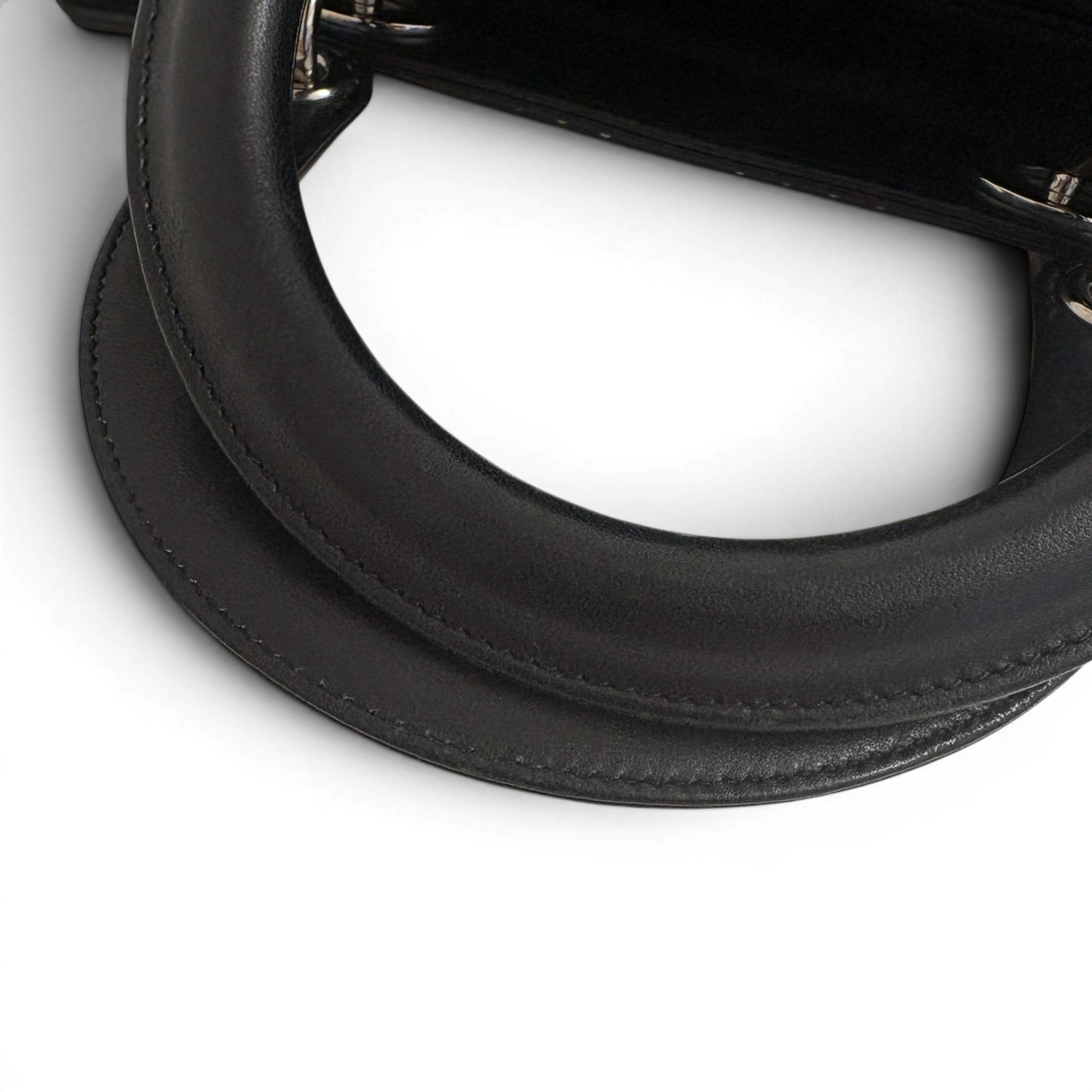 Lady Dior Medium Cannage Studs Hand Bag Balck