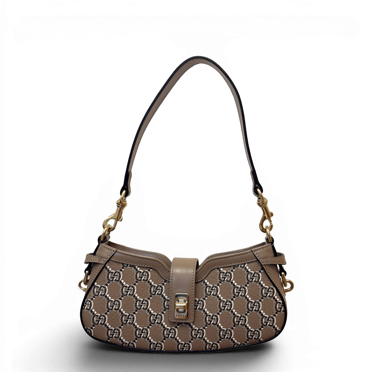 Moon Side Mini Shoulder Bag Light Beige