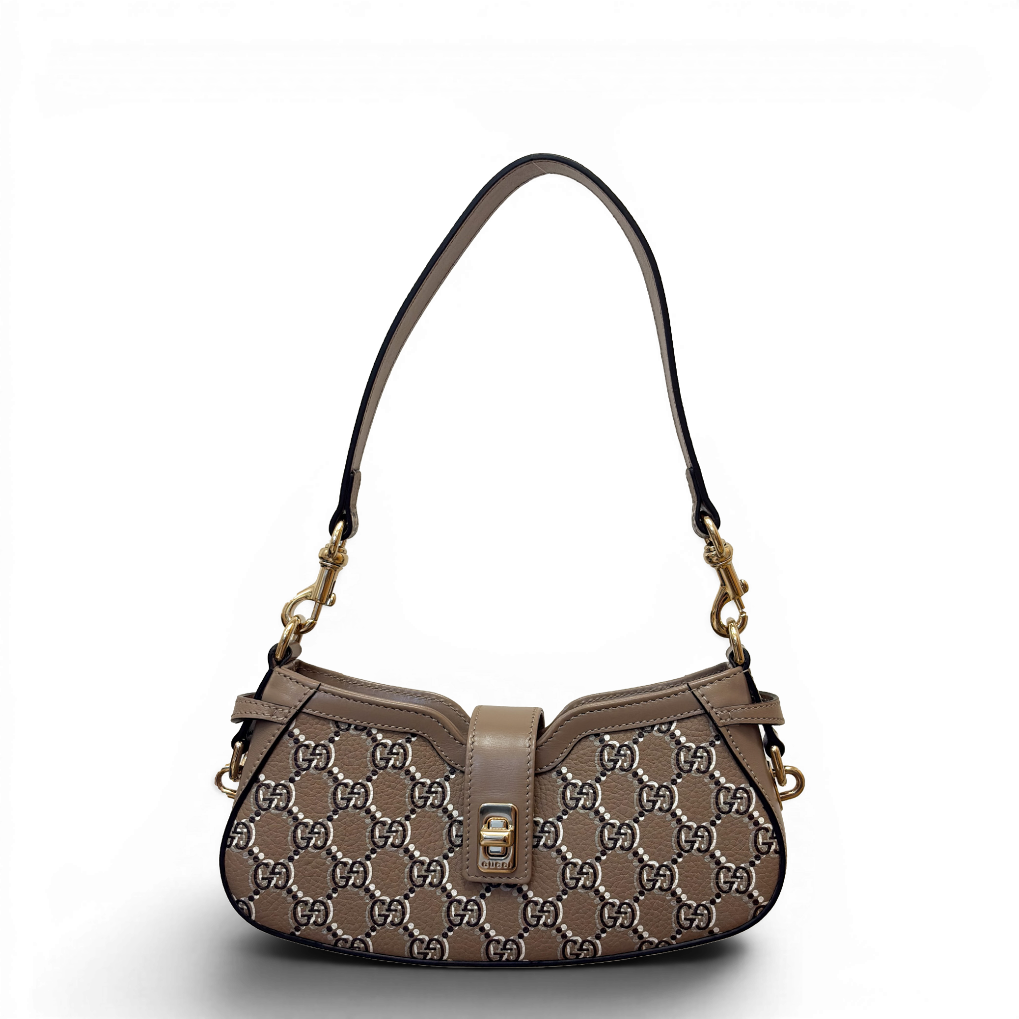 Moon Side Mini Shoulder Bag Light Beige
