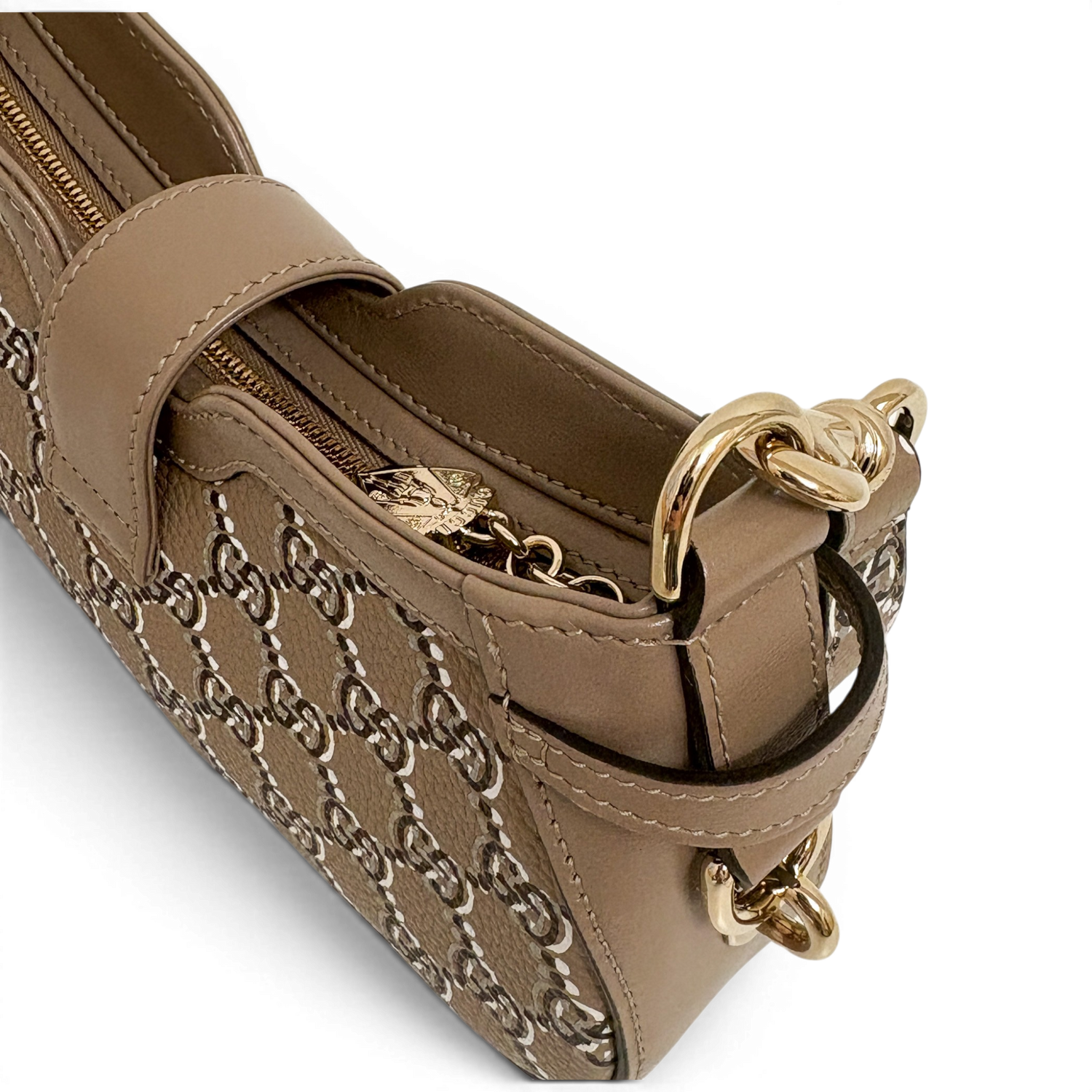 Moon Side Mini Shoulder Bag Light Beige