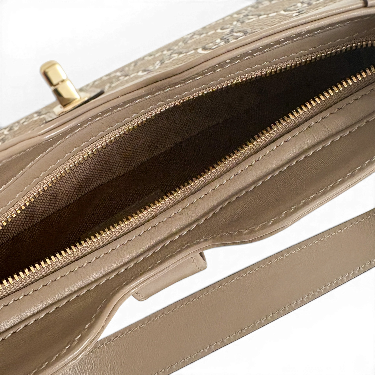 Moon Side Mini Shoulder Bag Light Beige
