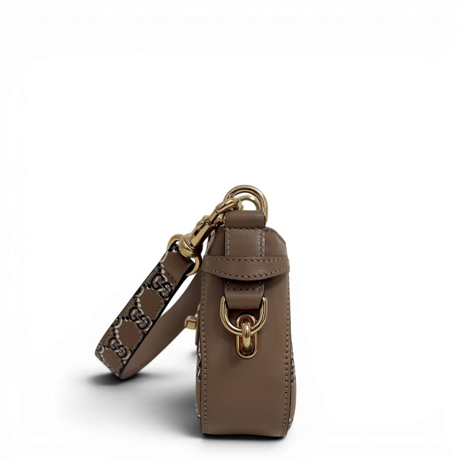Moon Side Mini Shoulder Bag Light Beige