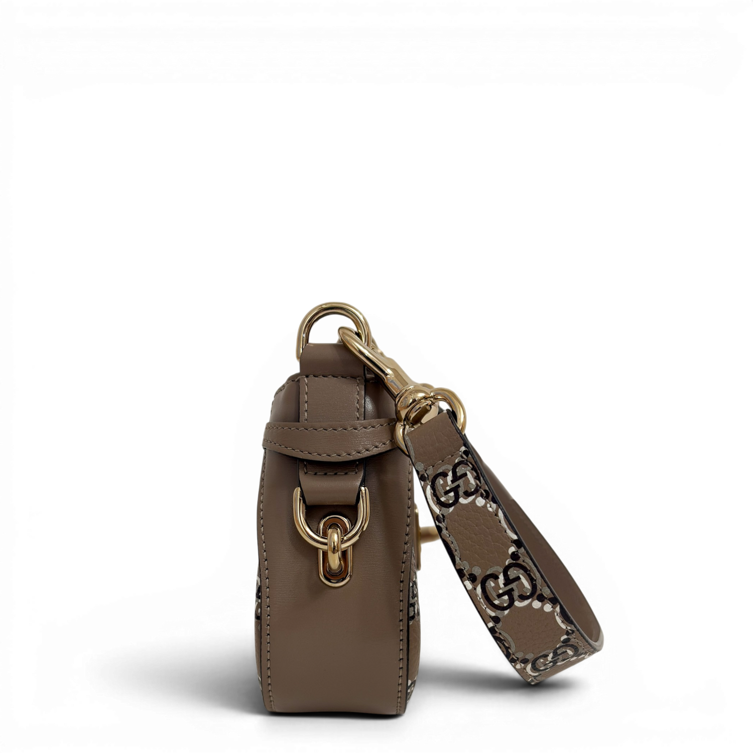 Moon Side Mini Shoulder Bag Light Beige