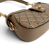 Moon Side Mini Shoulder Bag Light Beige