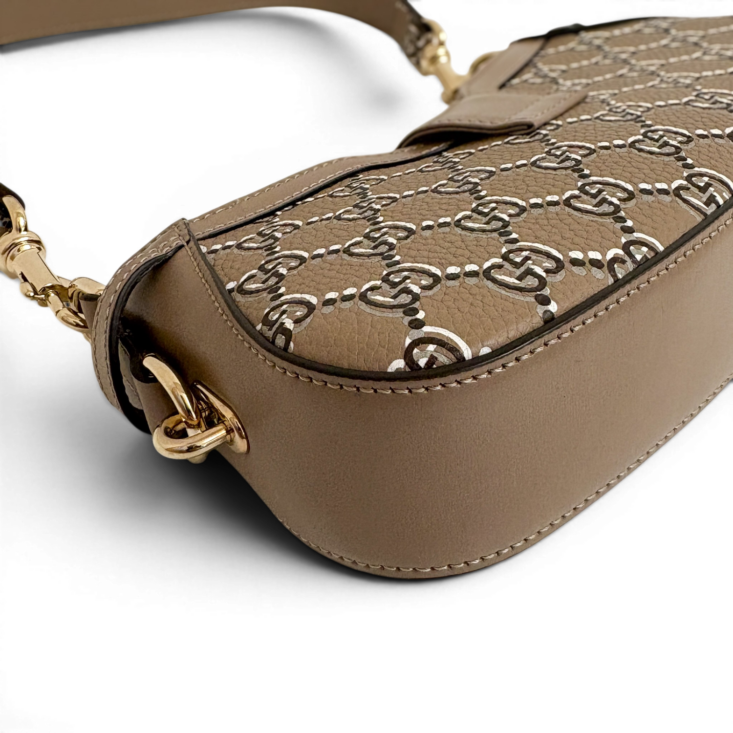 Moon Side Mini Shoulder Bag Light Beige