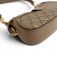 Moon Side Mini Shoulder Bag Light Beige