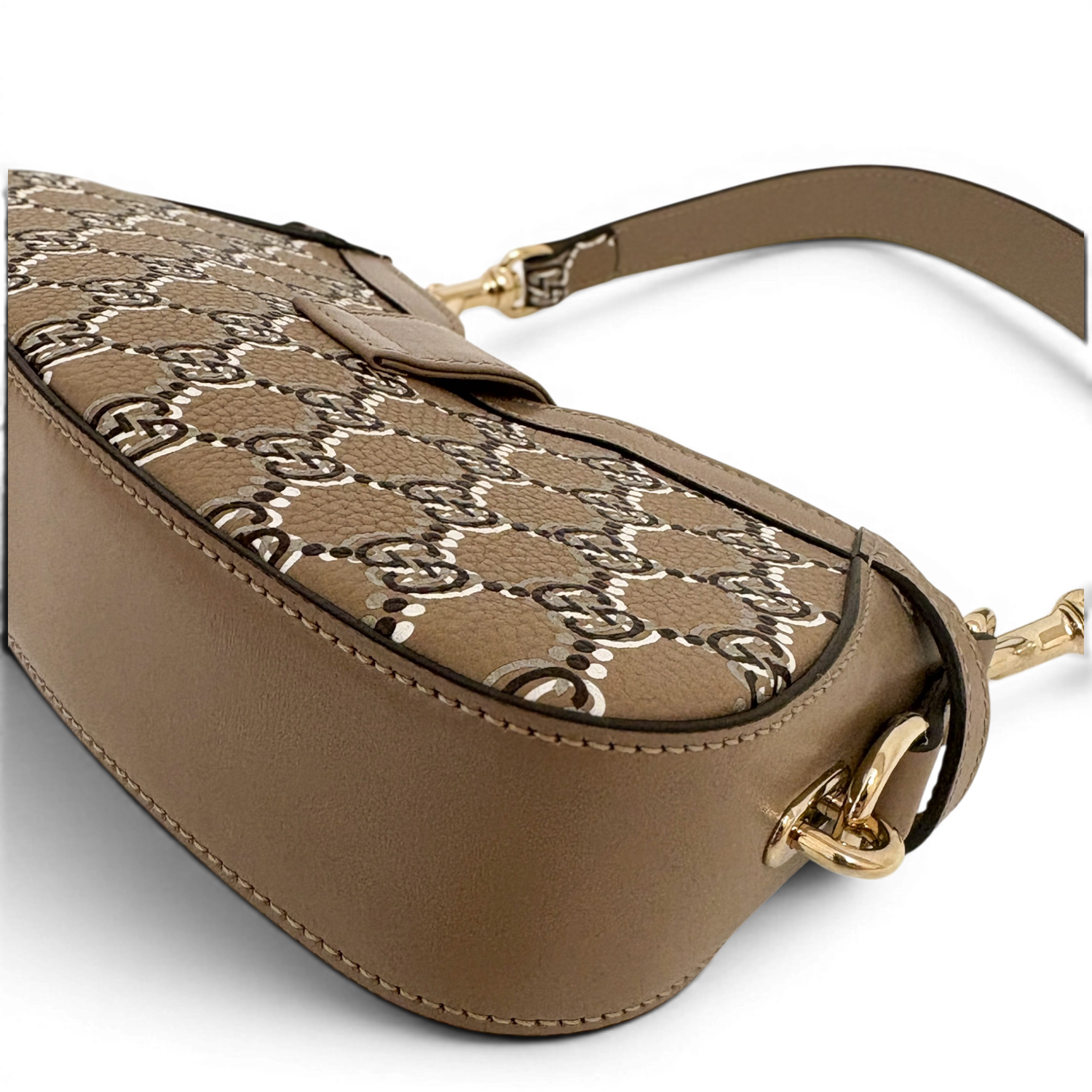 Moon Side Mini Shoulder Bag Light Beige