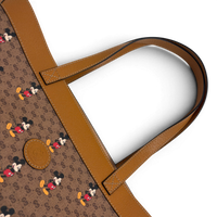 Gucci × Disney GG Supreme Monogram Mickey Mouse Bolsa Tote Bag Multicolor