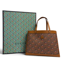 Gucci × Disney GG Supreme Monogram Mickey Mouse Bolsa Tote Bag Multicolor