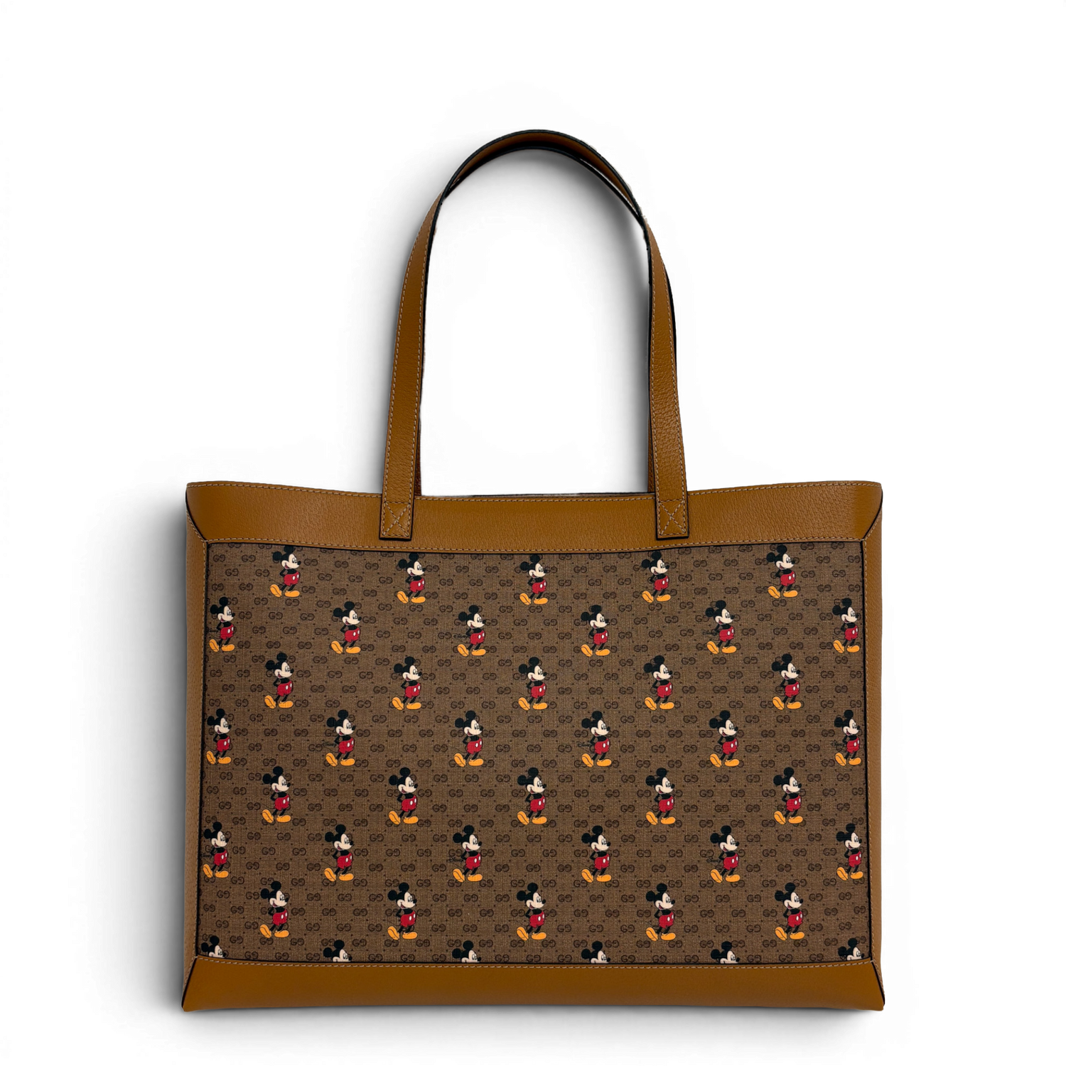 Gucci × Disney GG Supreme Monogram Mickey Mouse Bolsa Tote Bag Multicolor