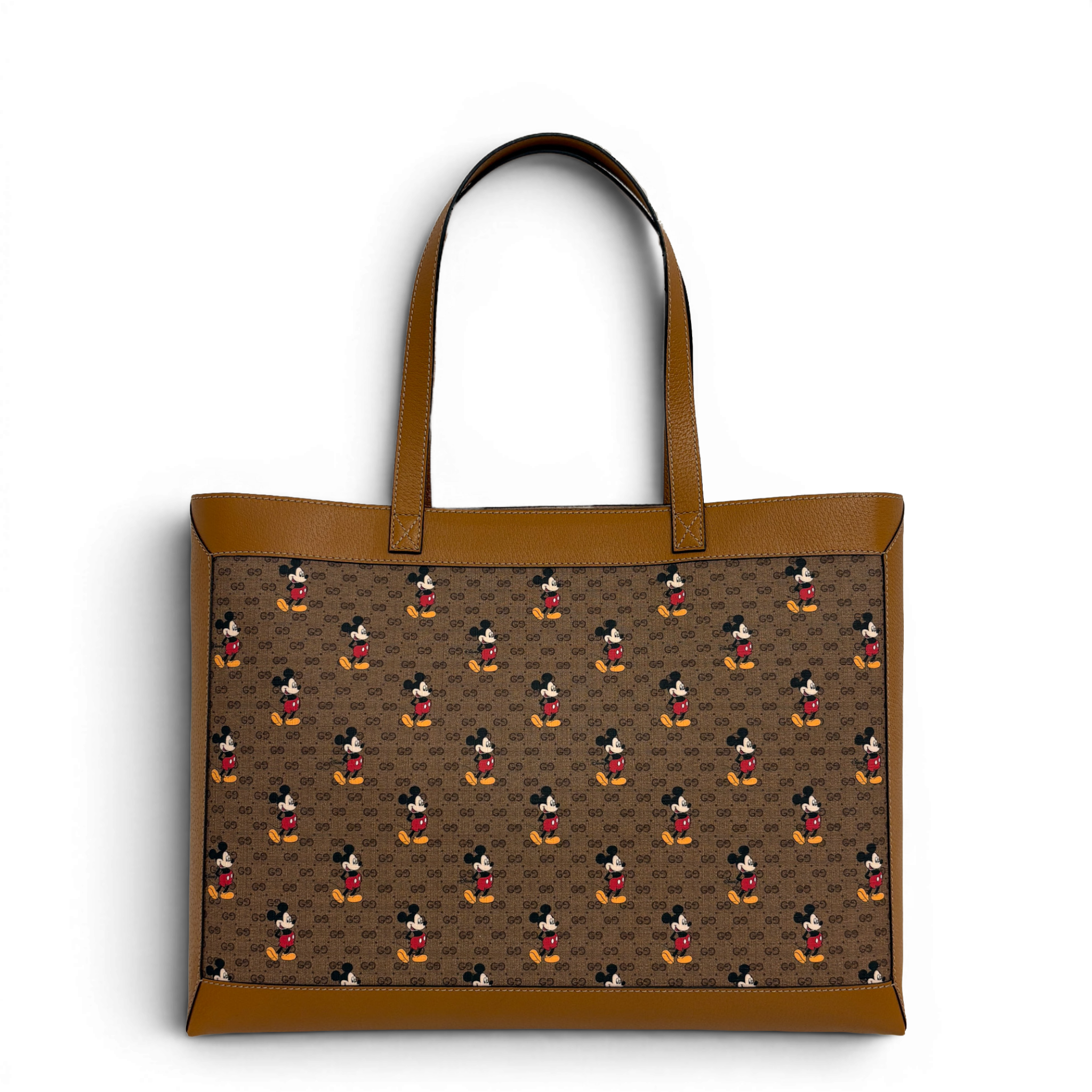 Gucci × Disney GG Supreme Monogram Mickey Mouse Bolsa Tote Bag Multicolor