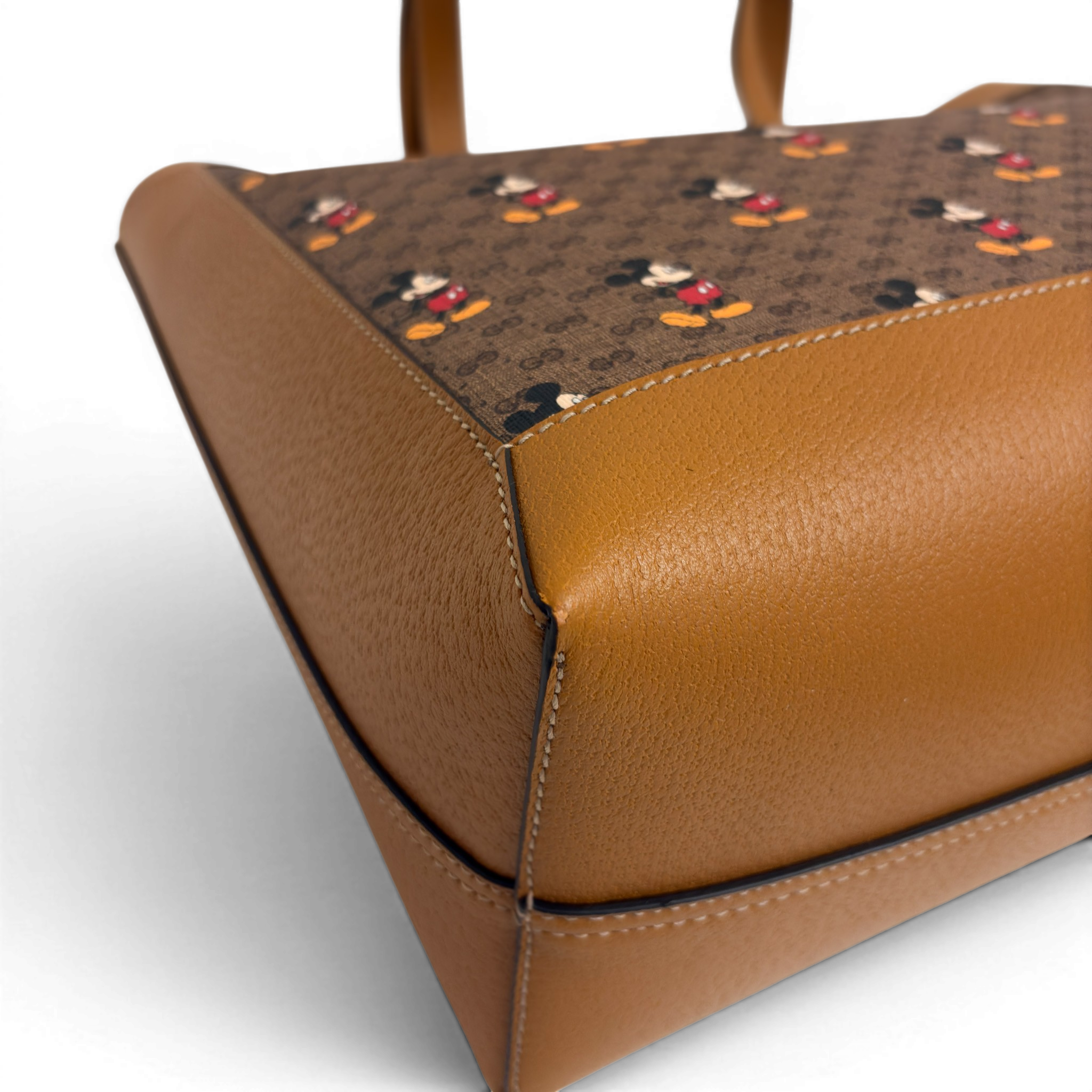 Gucci × Disney GG Supreme Monogram Mickey Mouse Bolsa Tote Bag Multicolor