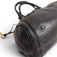 Calfskin Small Paddington Satchel Black