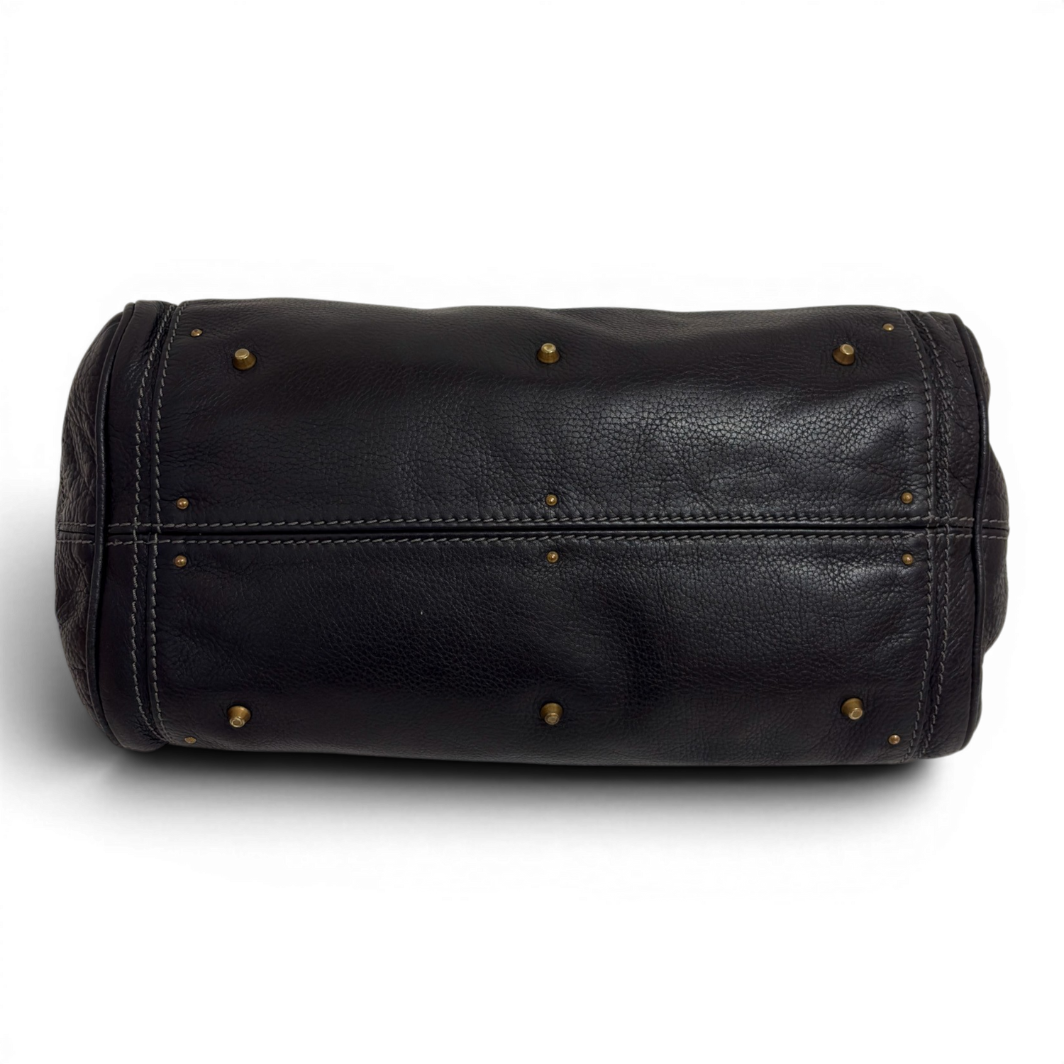 Calfskin Small Paddington Satchel Black