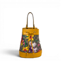 GG Supreme Ophidia Flora Small Bucket Bag Beige/Yellow