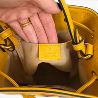 GG Supreme Ophidia Flora Small Bucket Bag Beige/Yellow