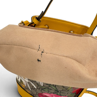 GG Supreme Ophidia Flora Small Bucket Bag Beige/Yellow