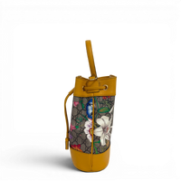 GG Supreme Ophidia Flora Small Bucket Bag Beige/Yellow