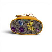 GG Supreme Ophidia Flora Small Bucket Bag Beige/Yellow