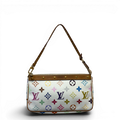 Monogram Multicolor Pochette Accessories White