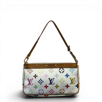Monogram Multicolor Pochette Accessories White